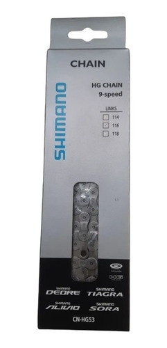 Imagen 3 de 7 de Cadena Mtb O Ruta Shimano 9v.cn-hg53