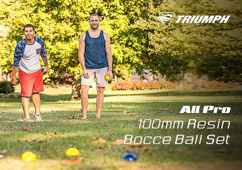 Kit De Bochas Triumph Sports, Resina, 100 Mm, C/ Estuche