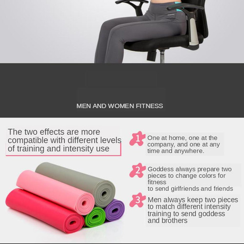 Bandas Elásticas Largas Ejercicio Fitness Bandas 3 Piezas