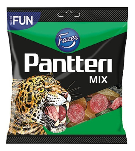 Fazer Pantteri Mix  salty Licorice  salmiak  fruity  el