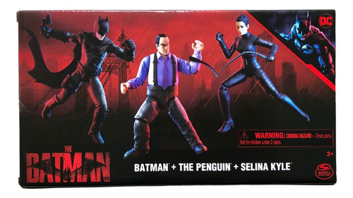The Batman Set Batman El Pingüino Selina Kyle Spin Master