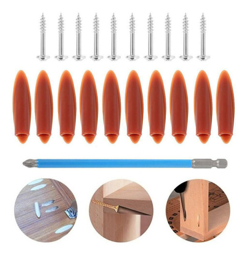 Juego De Guías De Taladro De Bolsillo Para Carpintería (34 U