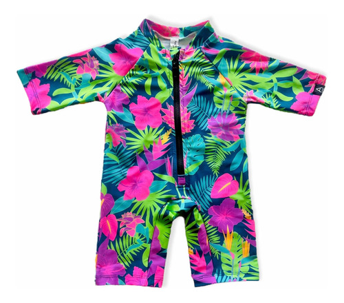 Enterito Uv Upf50+ Playa Linea Tropical Niños Niñas Bebes