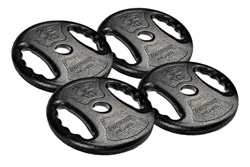 Imagem 4 de 9 de Kit Anilha 10kg (2un), Anilha 5kg (4un), Anilha 2,5kg (4un).