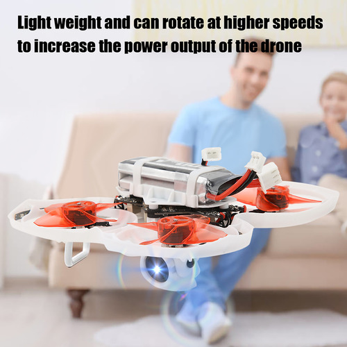 Dron De Carreras Fpv De 75 Mm Blanco Con Led Para Runcam Nan