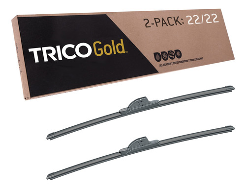 Trico Gold - 18-2222 - Juego De 2 Limpiaparabrisas De Repues