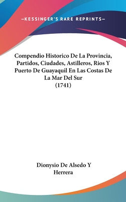 Libro Compendio Historico De La Provincia, Partidos, Ciud...