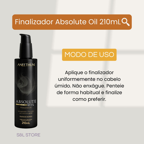 Finalizador Absolute Oil 210ml Aneethun