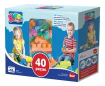 Comprar Brinquedo Blocos De Montar Mais Blocos Vi 40 Peças Dismat