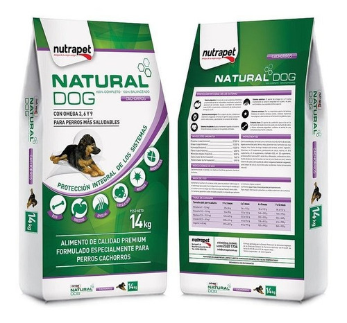 Alimento Para Perros Natural Dog Cachorro 14 Kg. -genos-