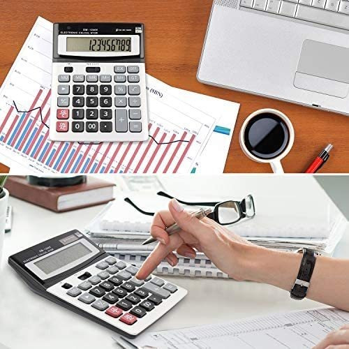 Calculadora De Escritorio Hihuhen 12 Digitos Blanco