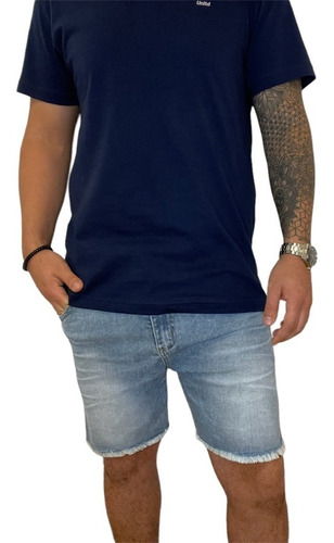 Bermuda Jeans Hombre Dromo Elastizada 