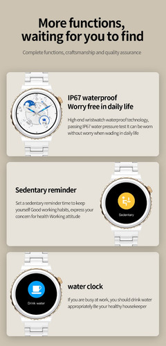 Imagen 4 de 10 de Relojes Mujer Hombre Smartwatch Inteligente Llamadas Retina