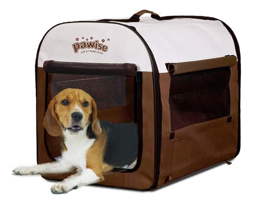 ~? Pawise Jaula Plegable Soft Dog Crate Pet Kennel Houses, C