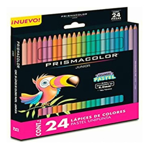 Lápices De Colores Prismacolor Junior Pastel, Caja Con 24