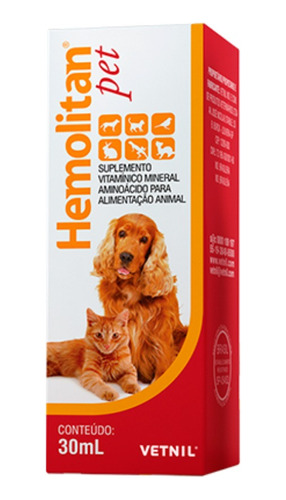 Multivitaminico Hemolitan Pet 30 Ml Y A