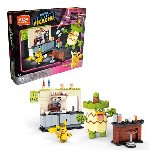 Pokémon Detective Pikachu Mega Construx Hi Hat Cafe 328 Pz 328