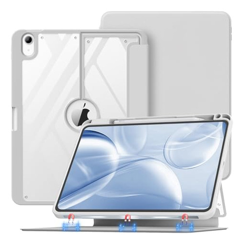 Funda Magnetica Combinada Para iPad Air 4/5ta Gen Gris