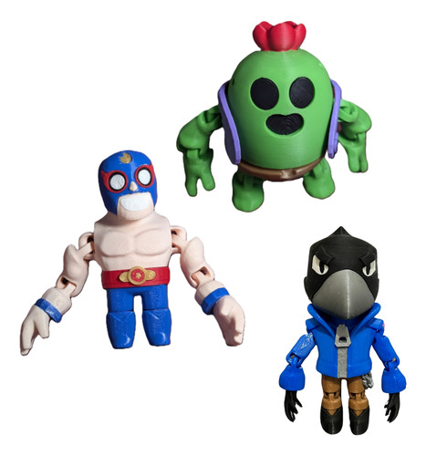 Figuras Articuladas De Impresión 3d Del Juego Brauler Estar