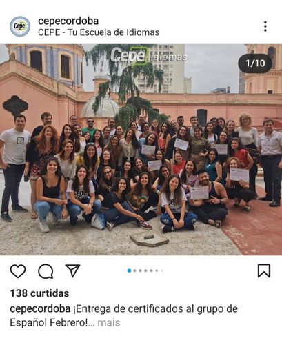 Imagem 1 de 3 de Curso De Eapanhol Em Córdoba- Argentina - Julho 2022