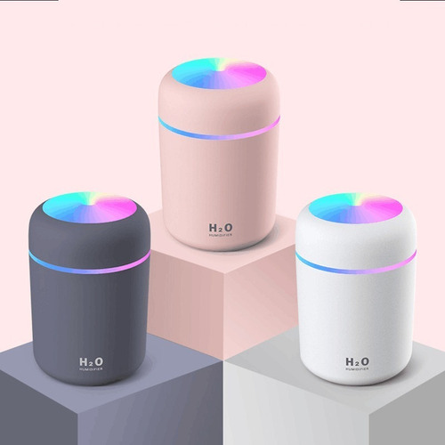 Imagen 7 de 10 de Humidificador Atomizador Difusor De Aroma Luz Led Azul Usb