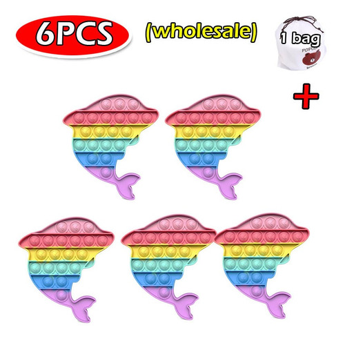 Popit Sensory Bubble Fidget Juguetes (venta Al Por Mayor) 5p