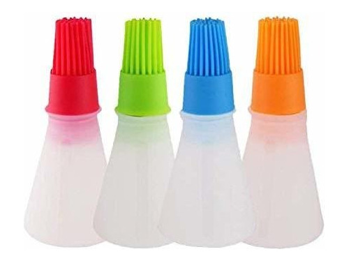 Luffa Elf 4-piece Silicone Oil Bottle Brush For Oil, Hon