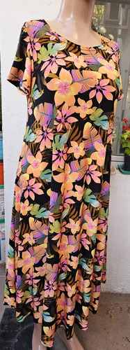 Pack X 5 Vestidos Midi Manga Corta Seda Fría