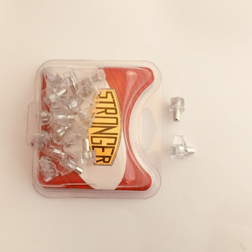 Imagen 1 de 3 de Apoya Estante De Acrílico Pack X 20