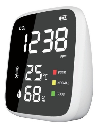 Monitor Medidor De Ambiente Co2 Humedad Calidad De Aire