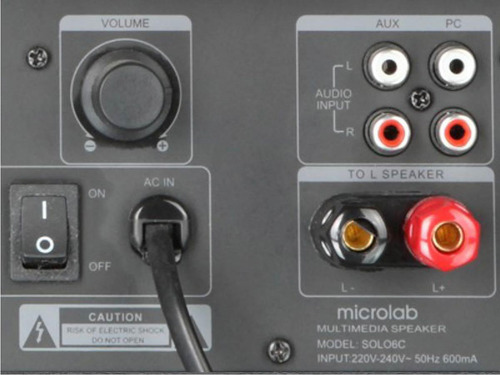 Monitor Referência Áudio Microlab Solo 6c 100w Caixa Som 2.0