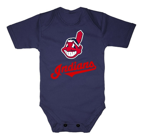 Pañalero Beisbol - Cleveland Indians Personalizado Algodon