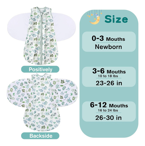 Saco De Dormir Para Recién Nacido De 3 A 6 Meses, Manta Ajus