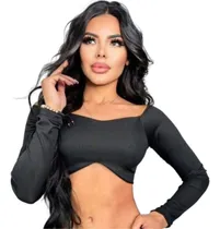 Comprar Blusas Dama Moda Blusa Juvenil Top Crop  Topcrop