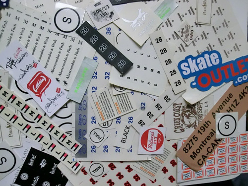 Etiquetas Estampadas Serigrafía Estampados Textiles