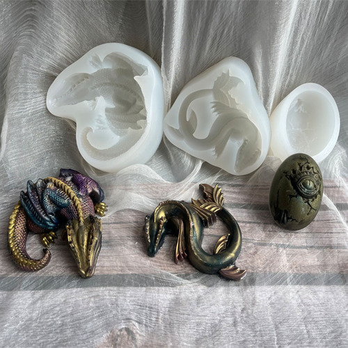 Molde De Resina Epoxídica Con Diseño De Dinosaurios De Pascu