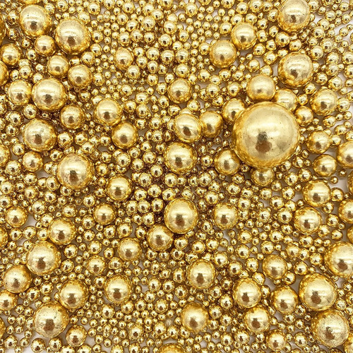 Sprinkles Metalizados Mix Perlas, Rods Oro Y/o Plata 100grs