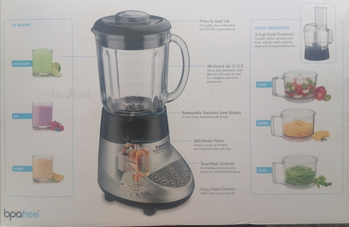 Licuadora Y Procesador Cuisinart 7 Funciones En 1 Bfp-703bce