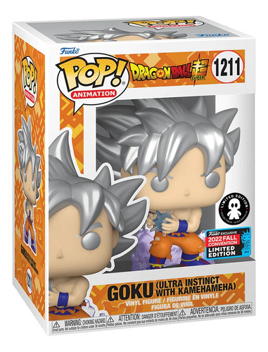 Funko Pop Goku Ultra Instinct Kamehameha #1211 Exclusive Nyc