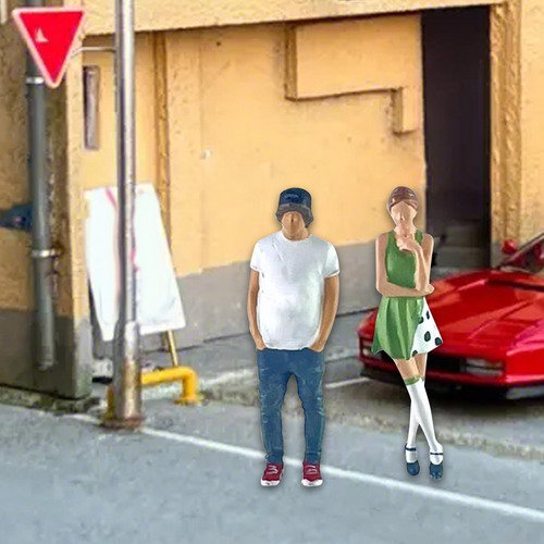 Figuras De Mujer Y Hombre A Escala 1:64, Diseño De Figuras