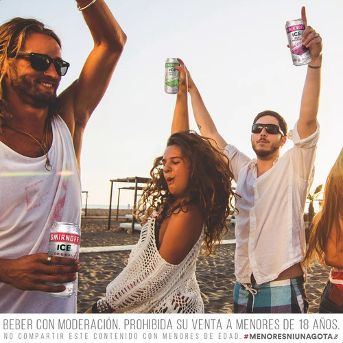 Vodka Smirnoff Ice Lata Saborizado Green Apple Pack X24
