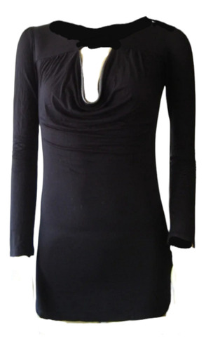 Blusa, Fiesta, Negro/plata, Escote Atras, Lycra Nylon, T/s 