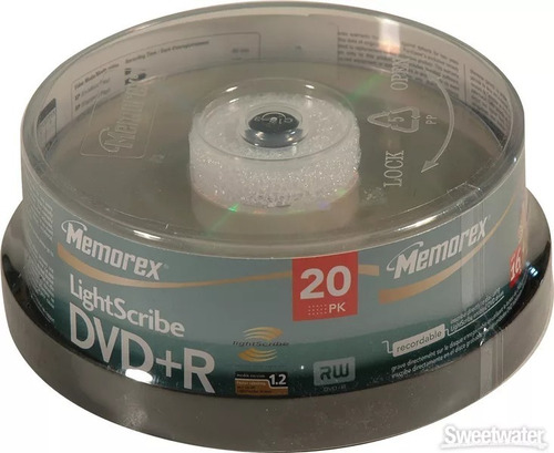 Dvd Memorex Lightscribel 4.7gb (pack De 20)