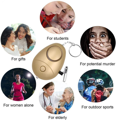 Alarma Personal Pack De 6, Llavero Para Emergencias 140db