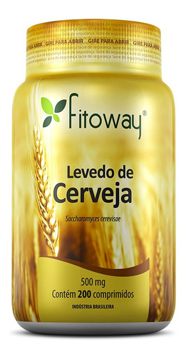 Levedo De Cerveja Fitoway 500mg - 200 Comprimidos