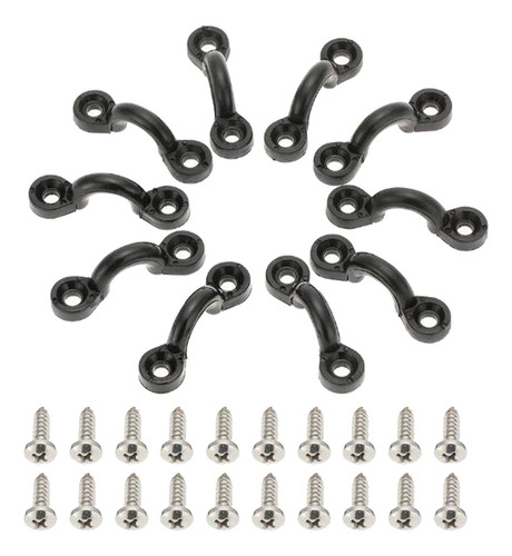 For 4 Fivelas Para Alça De Caiaque, 10 Peças