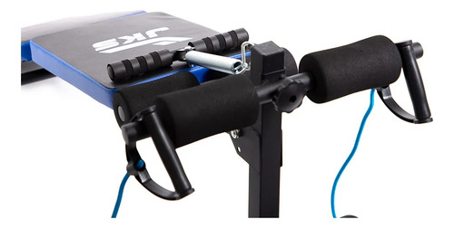 Banca Para Abdominales Con Manillar Bandas Jks Plegable
