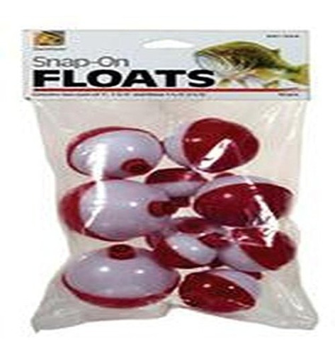 Snap-on Flotadores Rojo - Wht Ast 10pk.