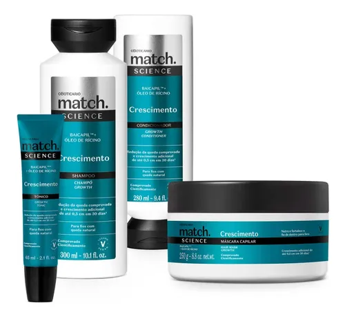 Match Science Crescimento O Boticário Combo Original