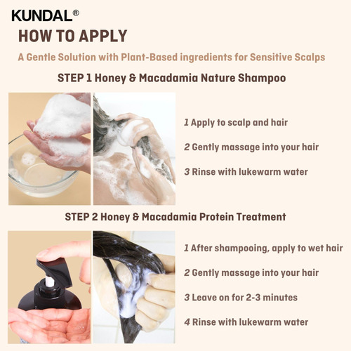 Conjunto De Shampoo E Condicionador Kundal Natural Nourish 5